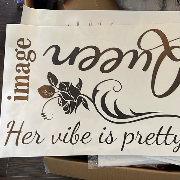 Wall Decor New Pvc Images Queen Her Vibe Is Pretty See All Images Vinyl Static Wall Art Poshmark